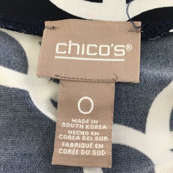 Chicos Women's Black and White Patterned Shift Dress Bundle of 3 Size 0 - Picture 9 of 12